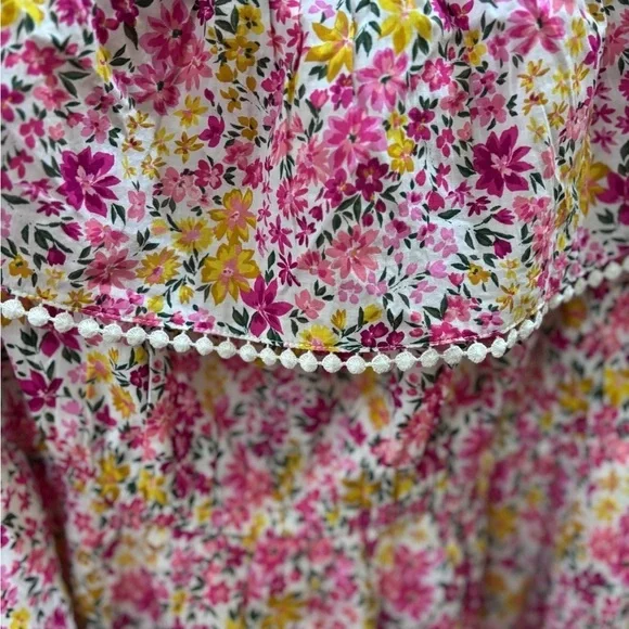 NWT Ponk Floral Print Off The Shoulder Mid-Length Dress  Size 1X 16W/18W - Picture 2 of 15